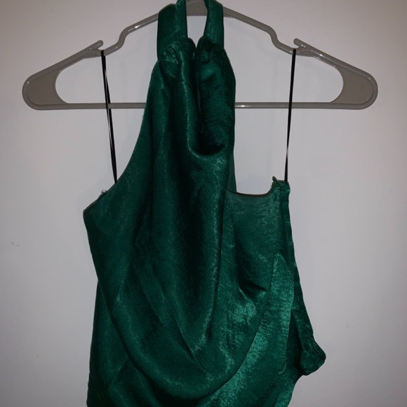 Zara green halter top - Picture 2 of 2